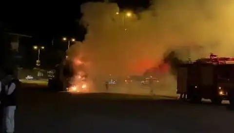 Zonguldak'taki Seyir Halindeki TIR Yangını Panik Yarattı
