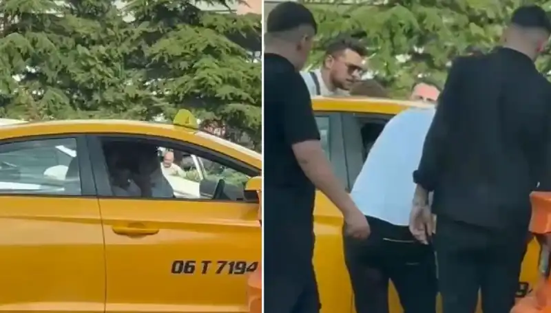 Trafikte Tartışma Sonrası Taksi Şoförüne Şok Yumruk