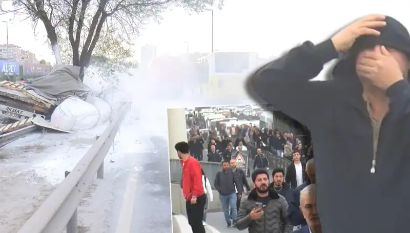 D-100 Karayolu'nda Trafiği Felç Eden Alçı Yüklü TIR Kazası