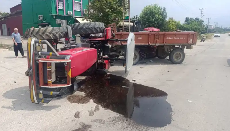 Traktör ve Otomobil Çarpıştı: Hayati Tehlike Taşıyan İki Yaralı